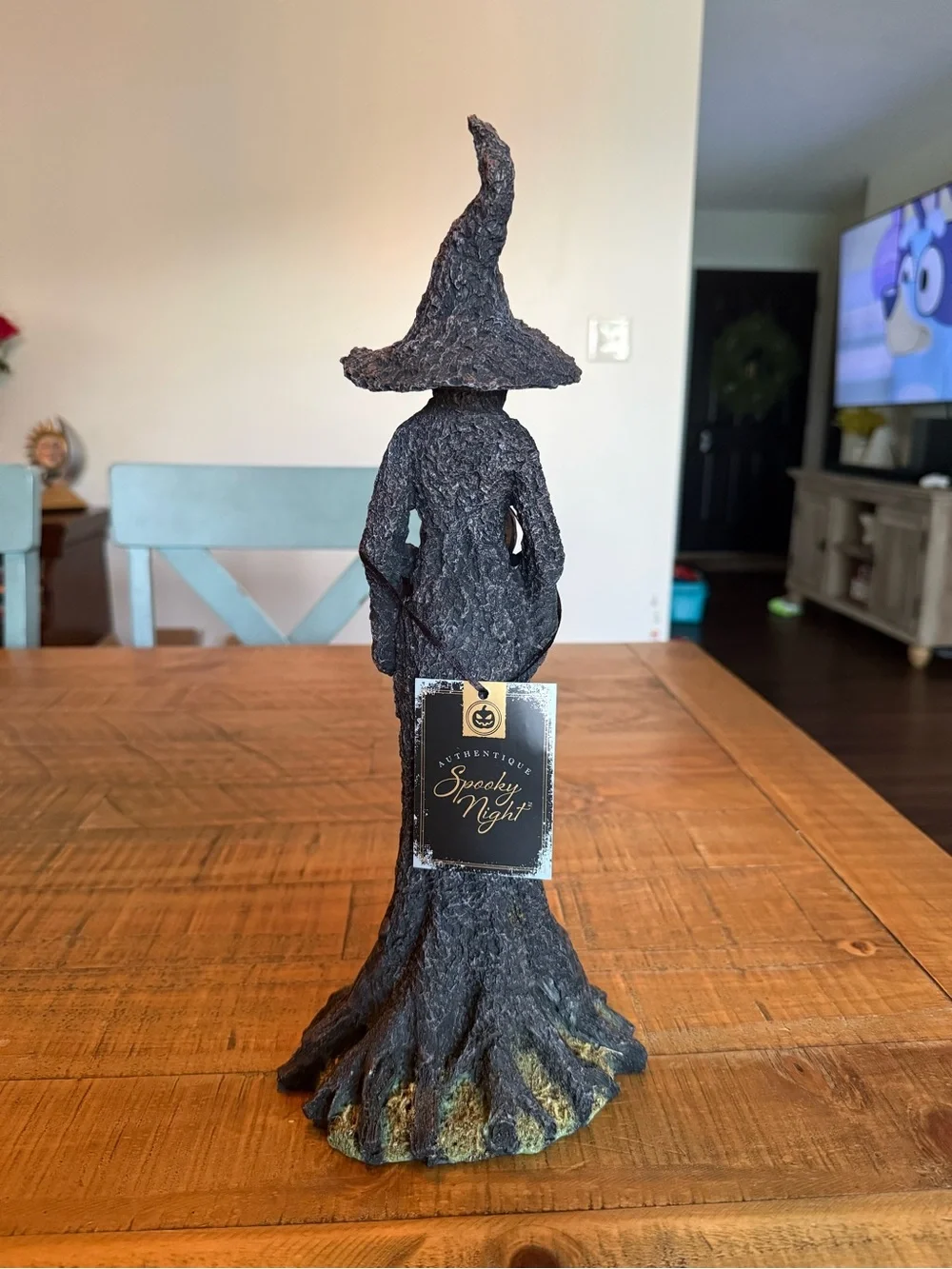 Authentique Spooky Night Faceless Witch Tree Halloween Statue -VIRAL